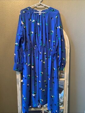 hm open back denim dress Women's Light denim blue Open-back denim dress